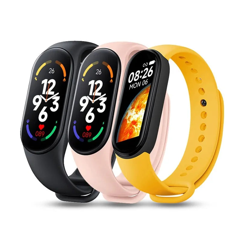 O Seu Companheiro de Fitness Inteligente - Smartwatch M7, Monitor de Frequência Cardíaca, Pressão Sanguínea e Mais!