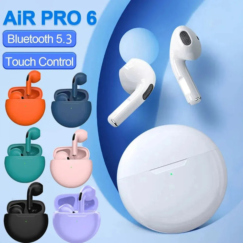 Desfrute da Liberdade Sem Fios com o Headset Bluetooth Original Air Pro 6 TWS!