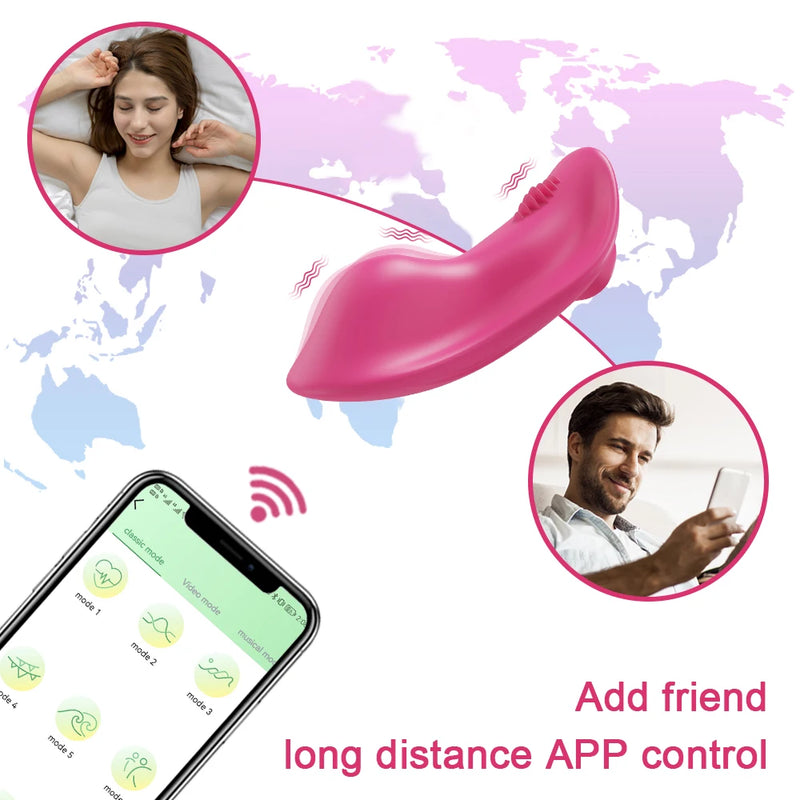 Vibrador Bluetooth Vestível com Controle por Aplicativo para Mulheres - Explore Novas Dimensões de Prazer e Intimidade!