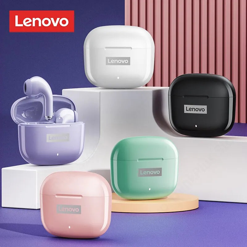 Liberte-se dos Fios e Entre no Ritmo com os Fones de Ouvido Lenovo LP40 Pro Bluetooth 5.0!