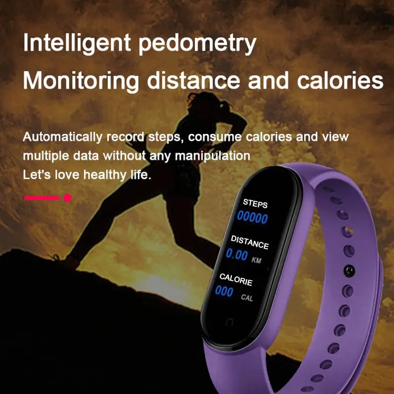 O Seu Companheiro de Fitness Inteligente - Smartwatch M7, Monitor de Frequência Cardíaca, Pressão Sanguínea e Mais!