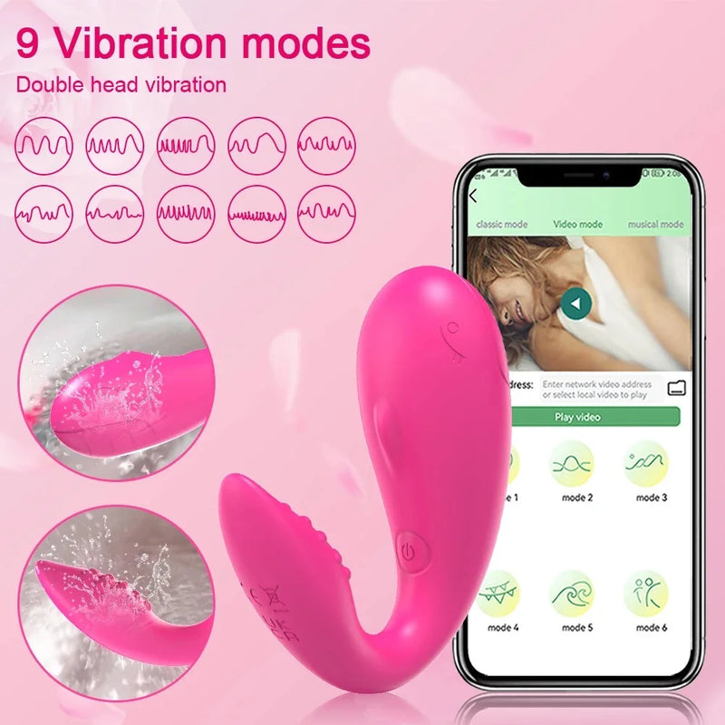 Vibrador Wireless Bluetooth Controlado por Aplicativo para Mulheres - Explore Novas Dimensões de Prazer e Intimidade!