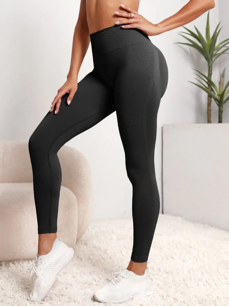 Leggings Esportivas Femininas Sem Costura - Estilo, Conforto e Desempenho em Cada Movimento!