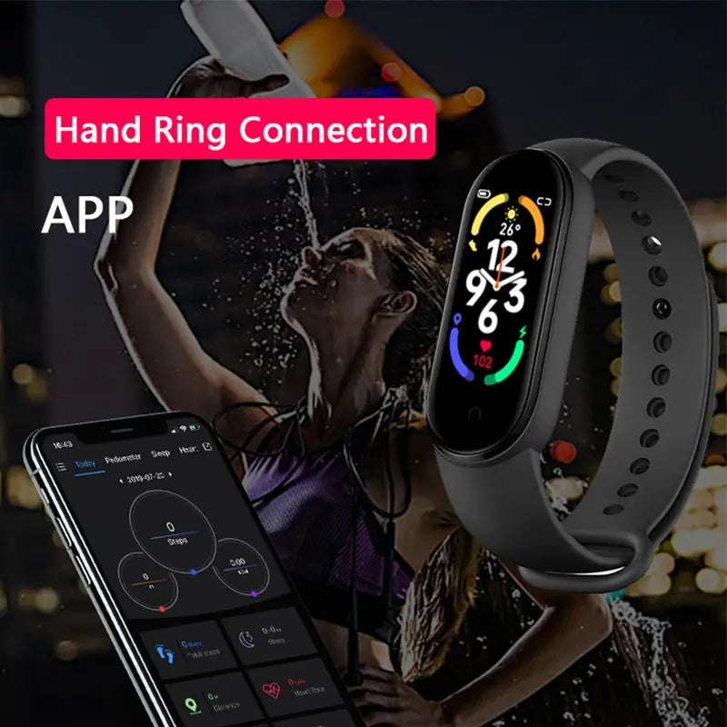 O Seu Companheiro de Fitness Inteligente - Smartwatch M7, Monitor de Frequência Cardíaca, Pressão Sanguínea e Mais!