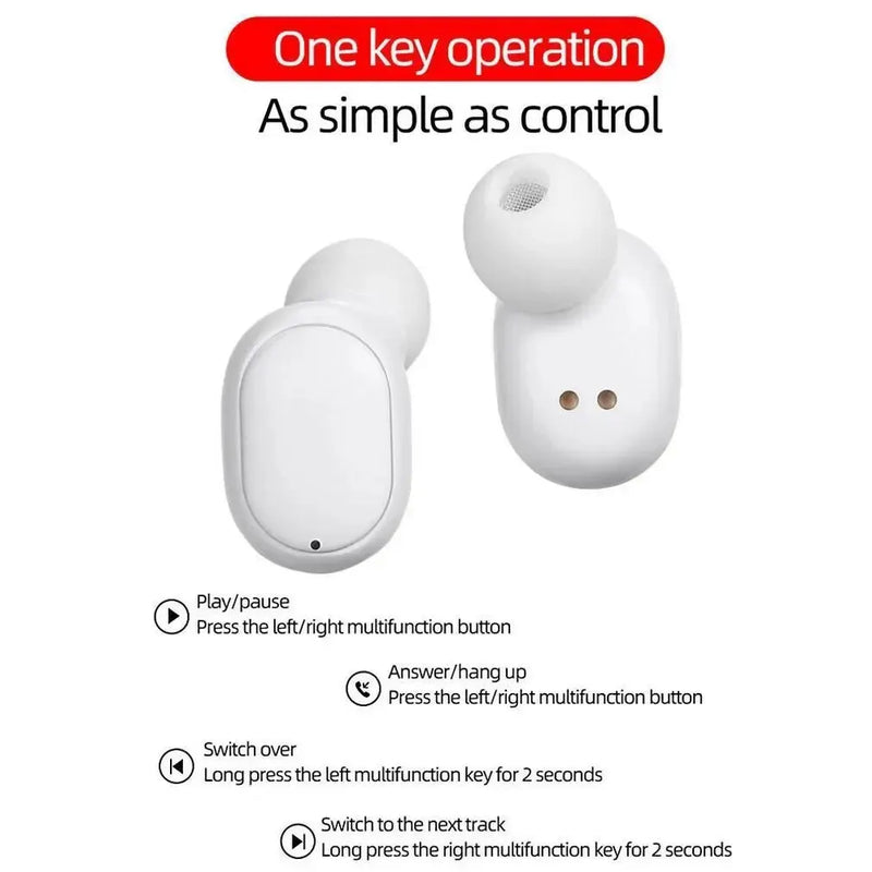 Fones Bluetooth A6S In-Ear Macaron 5.0 TWS