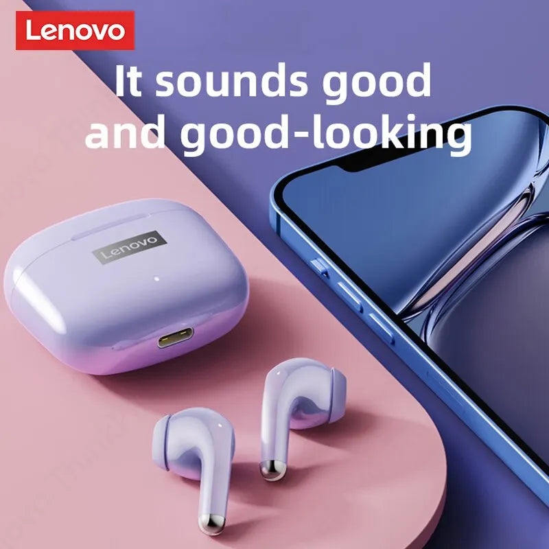 Liberte-se dos Fios e Entre no Ritmo com os Fones de Ouvido Lenovo LP40 Pro Bluetooth 5.0!