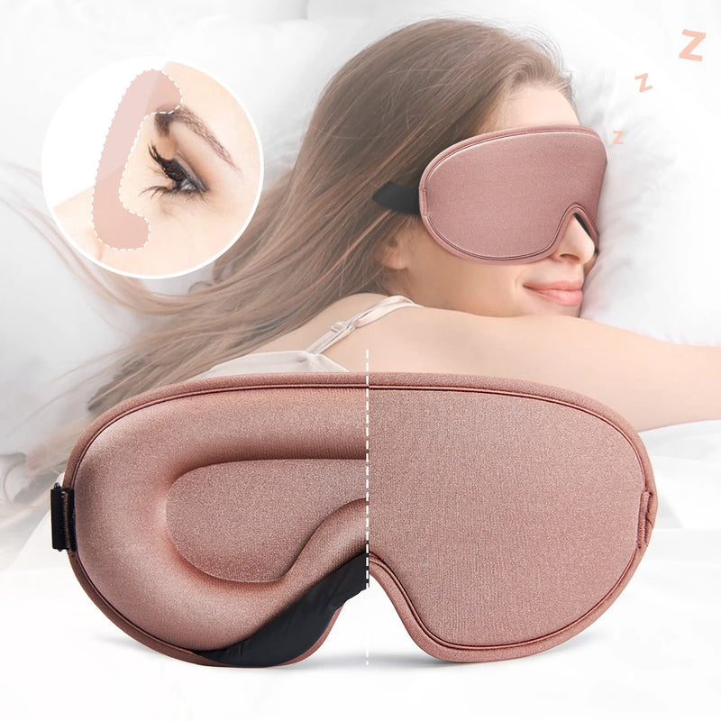 Máscara de Dormir de Seda - Conforto Luxuoso para um Sono Reparador!