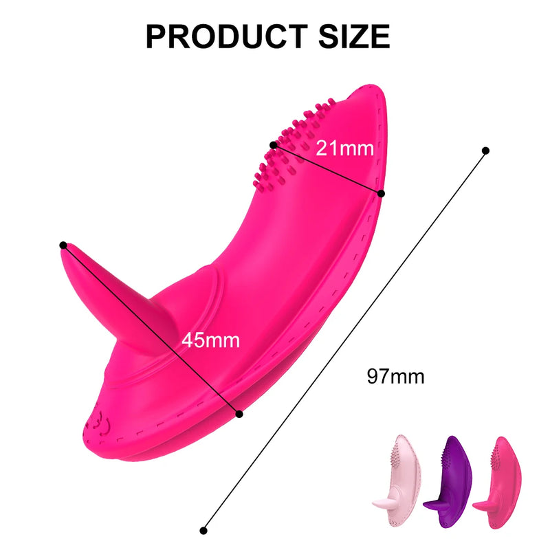 Vibrador com Estimulação de Língua para Clitóris e Ponto G - Explore Novas Sensações e Prazer Intenso!