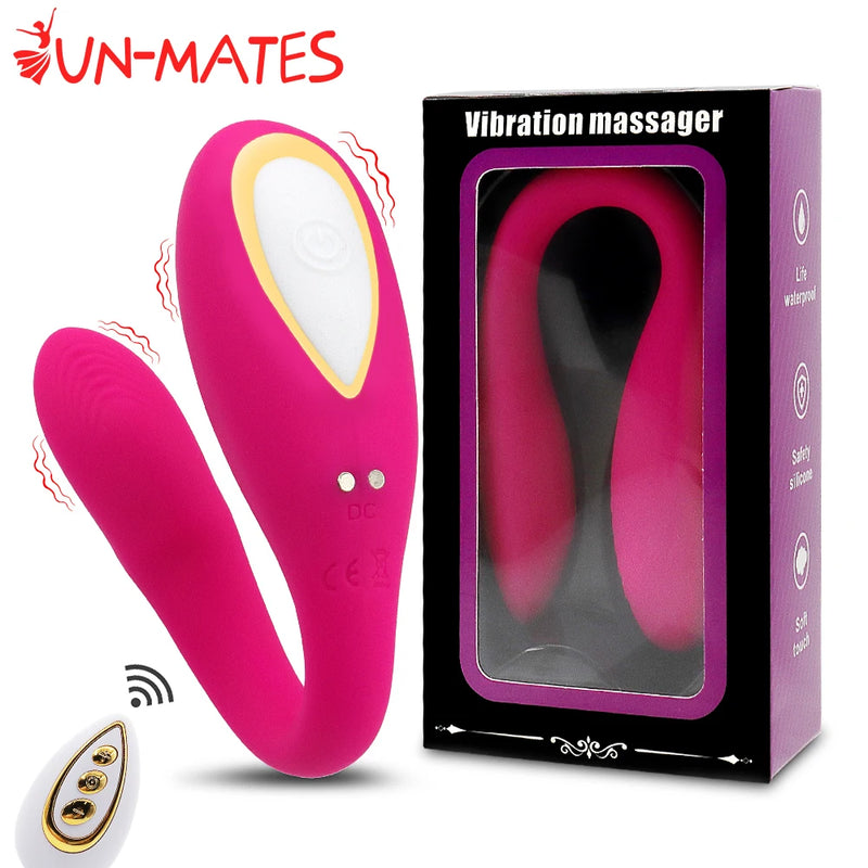 Descubra o Poder do Vibrador em Formato de U com Controle Remoto!