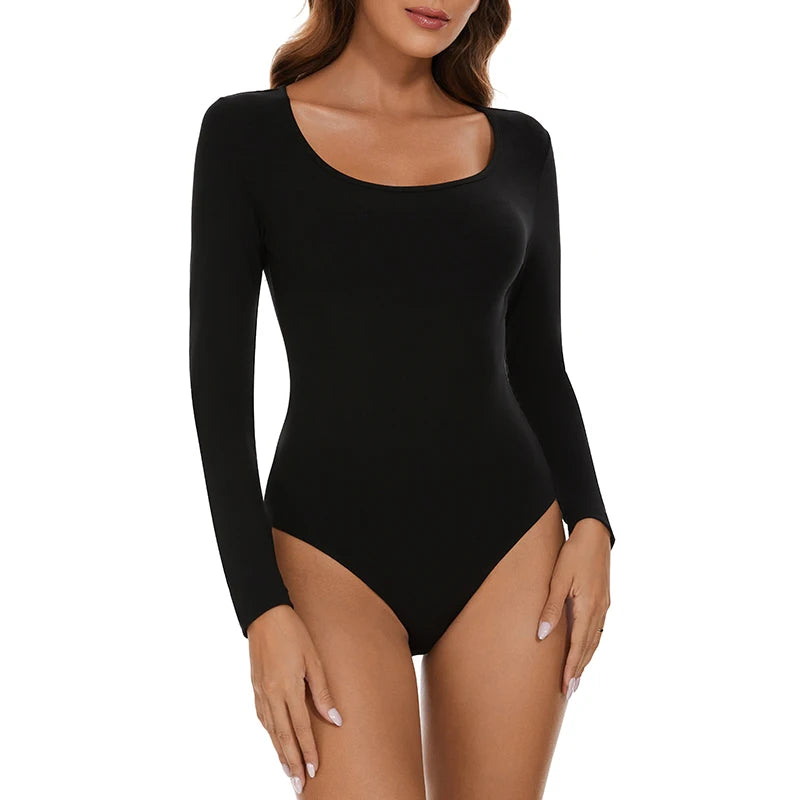 Body Feminino de Manga Longa - Elegância e Conforto para um Visual Sensual e Funcional!