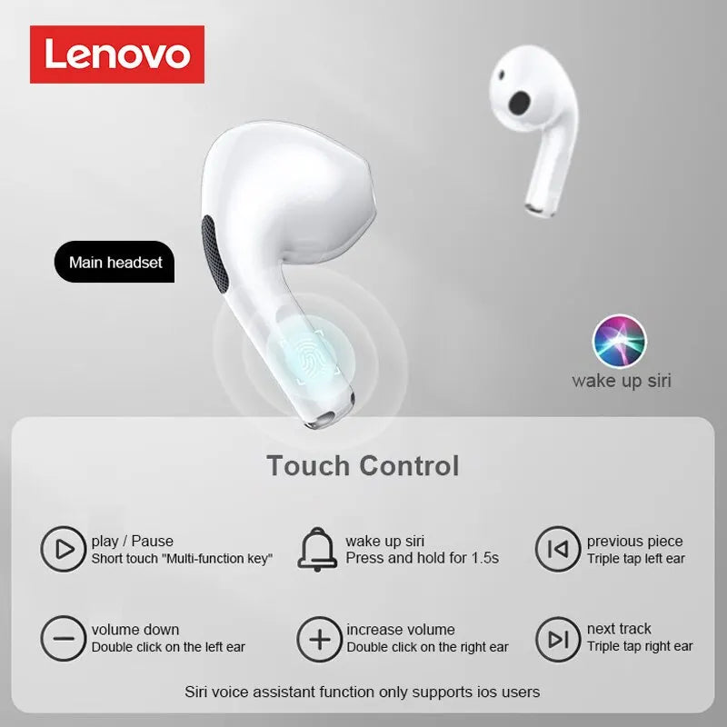 Desfrute de uma Experiência Sonora Imersiva com os Fones de Ouvido Lenovo LP40 TWS Bluetooth 5.0!