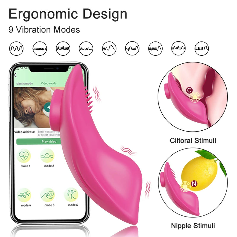 Vibrador Bluetooth Vestível com Controle por Aplicativo para Mulheres - Explore Novas Dimensões de Prazer e Intimidade!