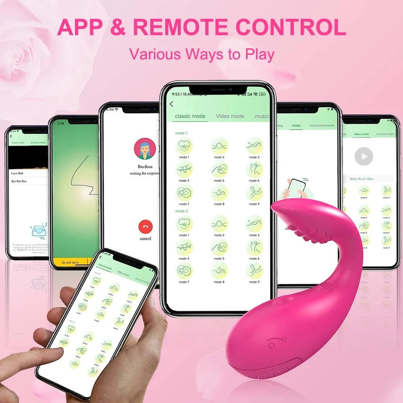 Vibrador Wireless Bluetooth Controlado por Aplicativo para Mulheres - Explore Novas Dimensões de Prazer e Intimidade!